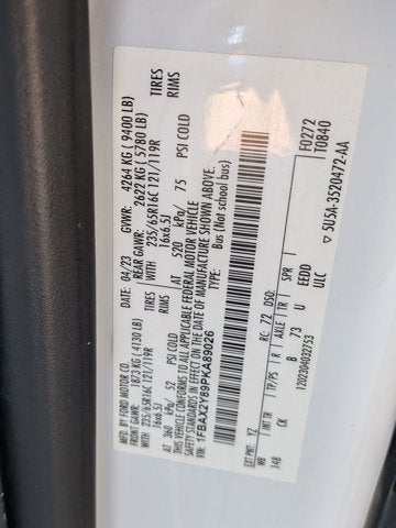 2023 Ford Transit 15 Passenger Wagon XLT