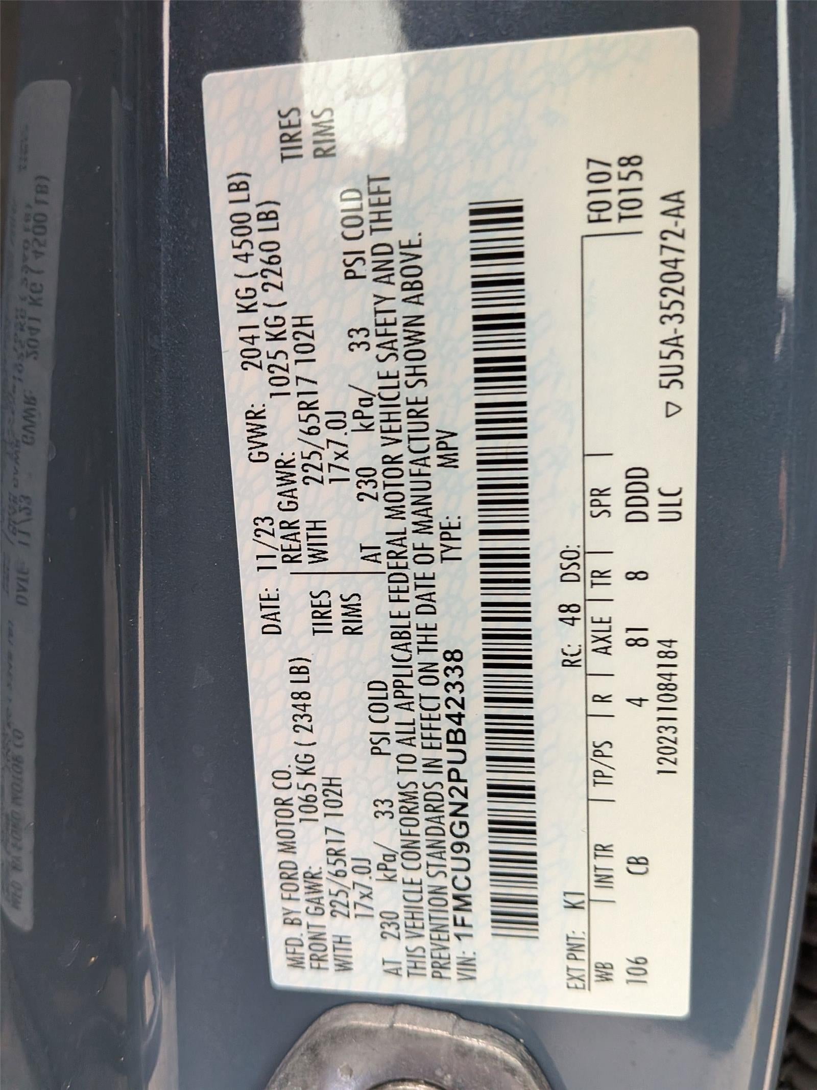 2023 Ford Escape Active