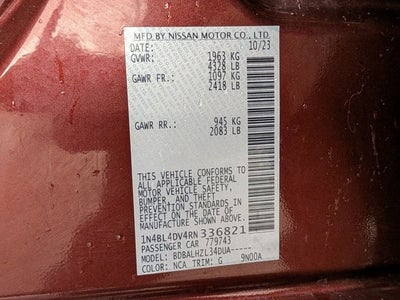 2024 Nissan Altima 2.5 SV