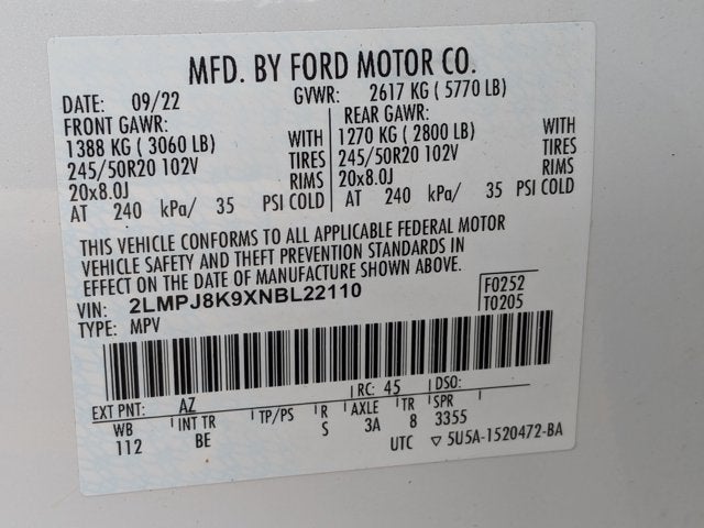 2022 Lincoln Nautilus Reserve