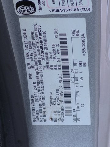 2019 Ford Fiesta SE