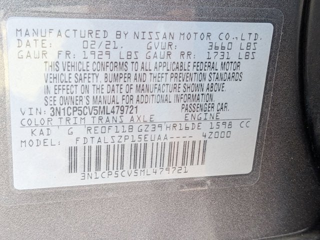 2021 Nissan Kicks SV