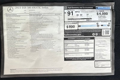 2023 Mercedes-Benz EQS EQS 580