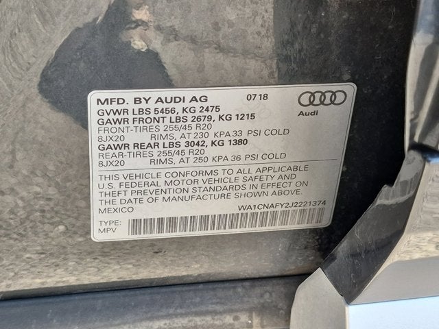 2018 Audi Q5 Prestige