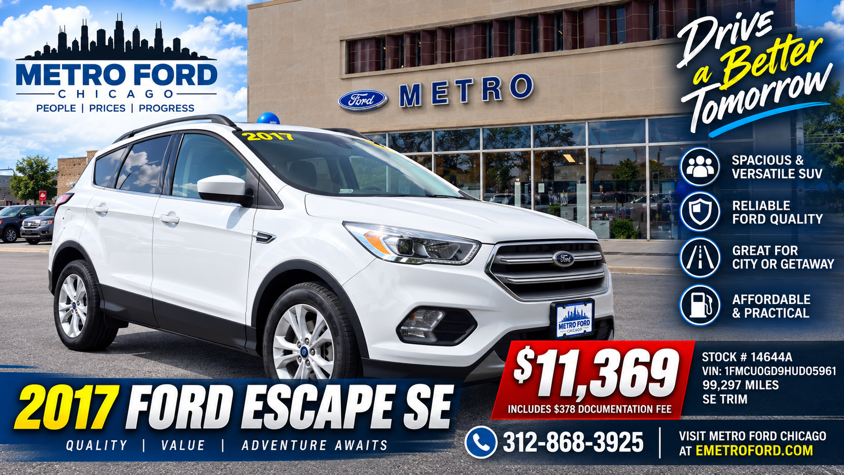 2017 Ford Escape SE for Sale in Chicago